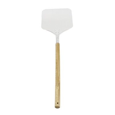 MonsterShop Pizza Peel Oven Shovel 9 Inch Bakers Paddle Metal Spade from B&Q