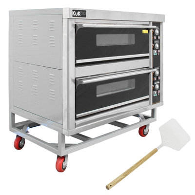 MonsterShop Large Commercial Pizza / Baking Oven & Pizza Peel from B&Q