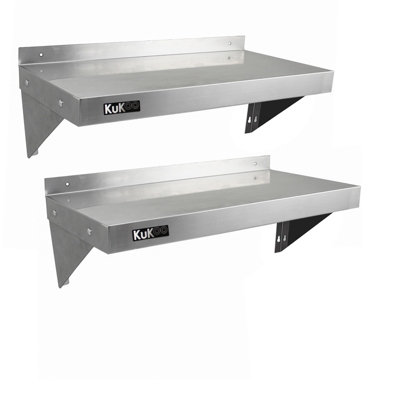 Rackhams 2 X Kukoo Stainless Steel Shelves 900Mm X 300Mm - Image 4