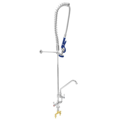 MonsterShop Pre-Rinse Spray TapPull Out Commercial Kitchen Sink Mixer Faucet from B&Q
