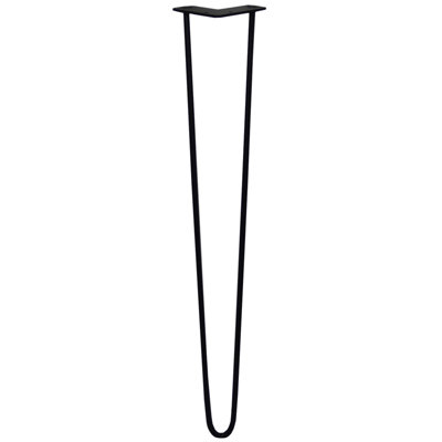 Monstershop Unisex Black 4 X 28" Hairpin Legs - 2 Prong - 10Mm In - Image 3