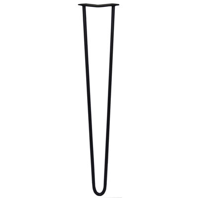 MonsterShop 4 X Hairpin Leg28Black2 Prong12M from B&Q