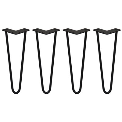 Monstershop Unisex Black 4 X 14" Hairpin Legs - 2 Prong - 12Mm - Image 5