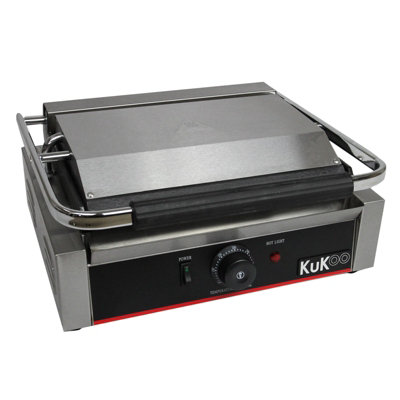MonsterShop Kukoo Grooved Panini Press And Sandwich Toaster from B&Q