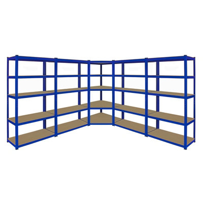 B&Q -  1 X Corner Garage Racking Unit & 4 X Single Racking Storage Units