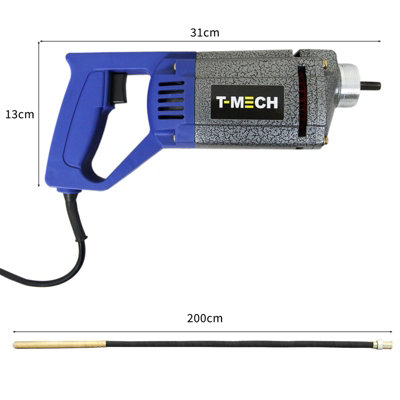MonsterShop T-Mech Hand Held Electric Concrete Vibrator from B&Q