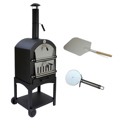 MonsterShop Kukoo Outdoor Pizza Oven & Pizza Peel