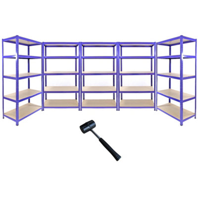Monstershop Blue Monster Racking 5 X 90Cm Warehouse Storage Bays/Garage Shed Shelving