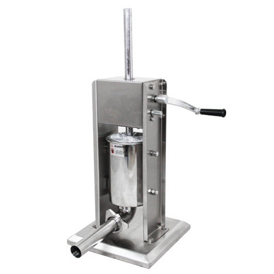 MonsterShop 7L Vertical Sausage StufferMeat Stuffing Maker Kit With 5 Size Professional Filling Nozzles from B&Q