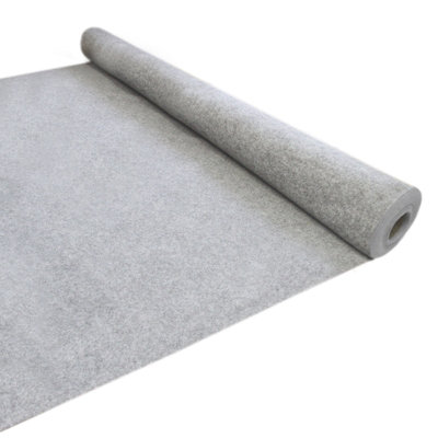 B&Q -  Van Carpet Lining / Silver Grey & 5 Adhesive Cans