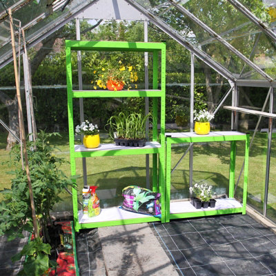 T-Mech 2 X Greenhouse Water-Resistant Racking from B&Q