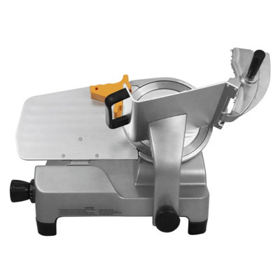 MonsterShop Electric Meat Food Slicer 10" Deli Cutters Bread Vegetables Cheese Stainless Steel Slicing Blade Professional Machine from B&Q