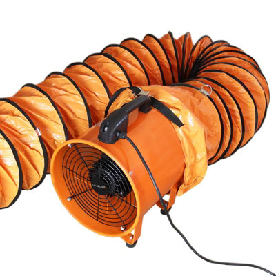 T-Mech Maxblast Dust Extractor 250mm 320W With 6M Duct from B&Q