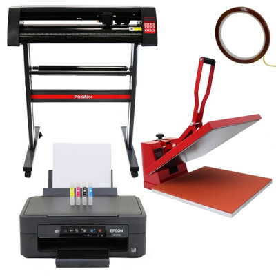 Pixmax 50Cm Clam Press, 720Mm Vinyl Cutter & Epson Printer