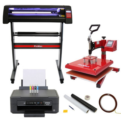 Pixmax Black/White Swing, Vinyl Cutter Led, Value Printer, Ciss, Signcut, Weeding Kit & Heat Tape Size 38