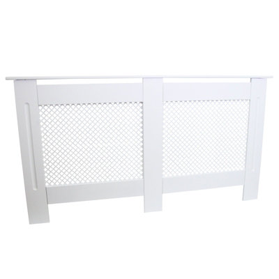 MonsterShop Radiator Cover Mdf White 1515mm from B&Q