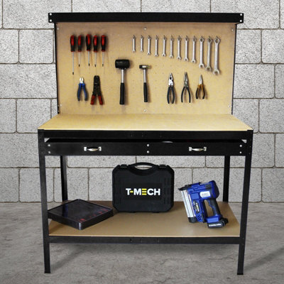 Monster Racking Workbench With Pegboard And Drawer In Black from B&Q