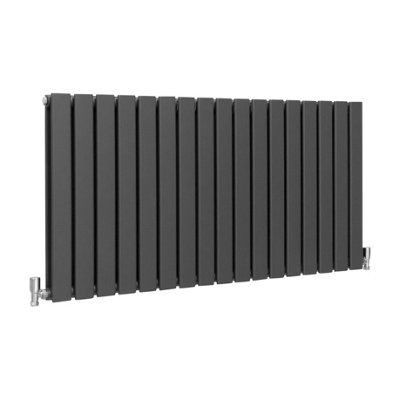 Monstershop Anthracite Designer Flat Radiator - 600 X 1190Mm