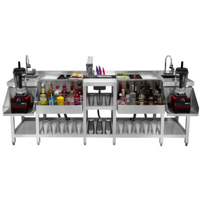MonsterShop Kukoo Compact Twin Cocktail Bar Station from B&Q