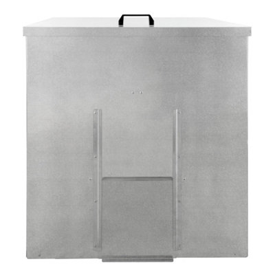 MonsterShop Galvanised Steel Coal Storage Bunker250Kg from B&Q