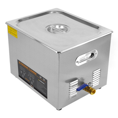 T-Mech Digital Ultrasonic Cleaner 30L Steel Cleaning Tank from B&Q