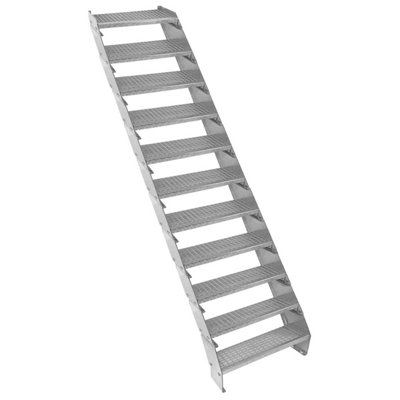 B&Q -  Height Adjustable Metal Staircase 11 Steps600mm Wide