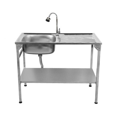 MonsterShop Folding Camping Sink Stainless Steel from B&Q