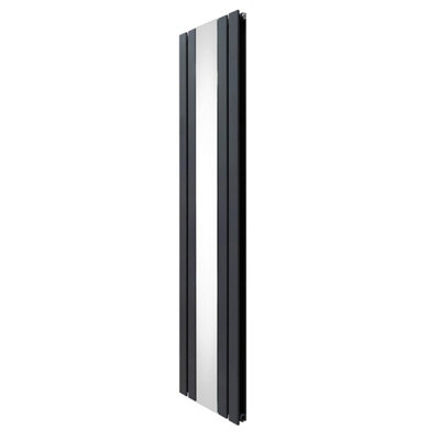 Monstershop Flat Mirror Radiator - 1800Mm X 425Mm - Anthracite Grey Anthracite/Grey