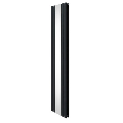 Monstershop Anthracite/Grey Oval Mirror Radiator - 1800Mm X 380Mm