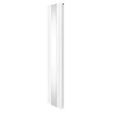 Monstershop White Oval Mirror Radiator - 1800Mm X 380Mm -