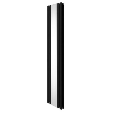 Monstershop Oval Mirror Radiator - 1800Mm X 380Mm - Black