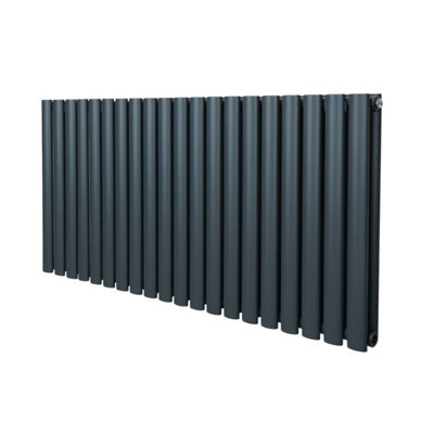 B&Q -  Oval Radiator600 X 1200mmAnthracite