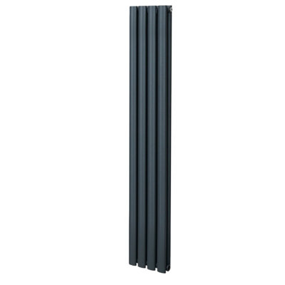 Monstershop Anthracite Oval Radiator - 1600 X 240Mm