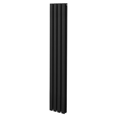 Monstershop Black Oval Radiator - 1600 X 240Mm