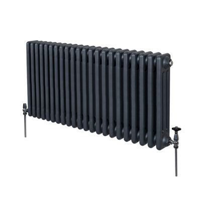 MonsterShop Traditional 3 Column Radiator600 X 1012 mmAnthracite from B&Q