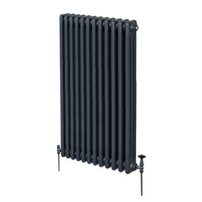 Monstershop Traditional 3 Column Radiator - 1500 X 562 Mm - Anthracite