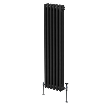 Monstershop Traditional 3 Column Radiator - 1800 X 292 Mm - Black