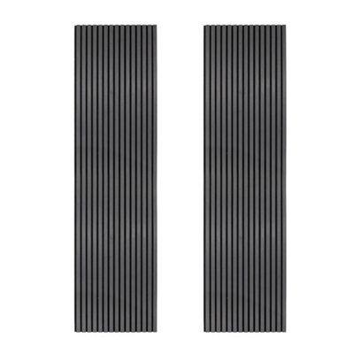 Monstershop Acoustic Slat Wall Panels X 2 Anthracite/Grey