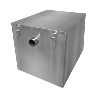 MonsterShop Commercial 96 Litre Grease TrapStainless Steel By Kukoo from B&Q