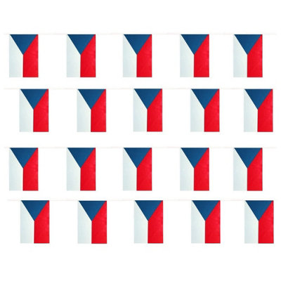 B&Q -  Czech Republic Flag BuntingPack Of 1
