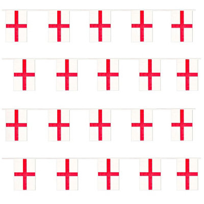 I Love Fancy Dress St George Flag Bunting England BuntingPack Of 1 from B&Q