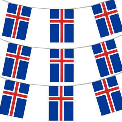 I Love Fancy Dress Iceland Flag BuntingPack Of 6 from B&Q