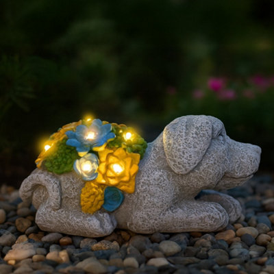 ILFD Group Ltd Solar Dog Garden Ornament 20Cm / 8"Pack Of 3 from B&Q