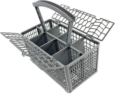 Spares2Go Cutlery Basket Cage Lid & Removable Handle Compatible With Bush Dishwasher (235 X 242 X 130mm) from B&Q