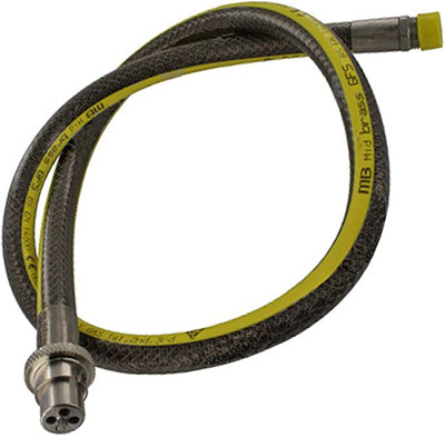 Spares2Go Universal Oven Cooker Gas Supply Pipe Hose Bayonet Straight End 4Ft X 1/2" from B&Q