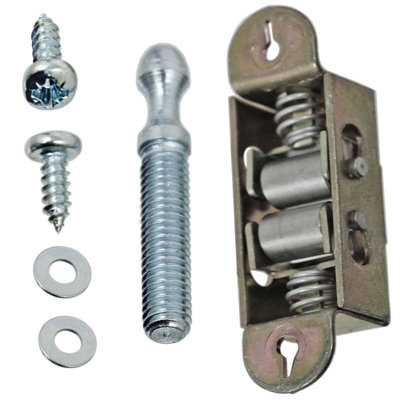 Spares2Go Universal Electric Oven Cooker Door Catch Roller Type Latch Striker & Keeper Kit from B&Q