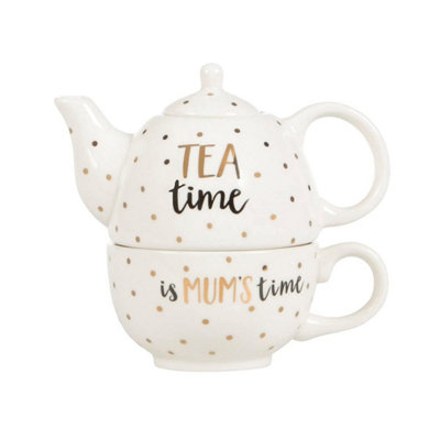 Sass & Belle Mum Time Teapot For One from B&Q