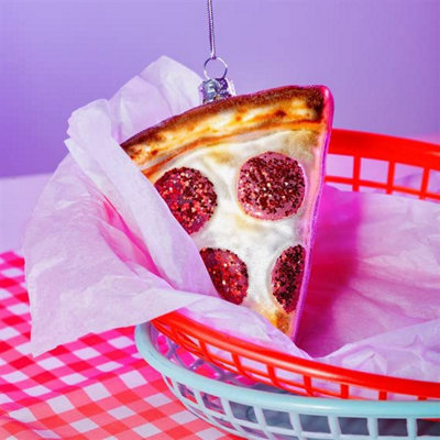 Sass & Belle Pizza Slice Shaped Bauble from B&Q
