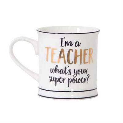 Sass & Belle Teacher Superpower Mug from B&Q