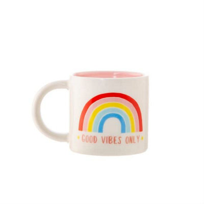 Sass & Belle Chasing Rainbows Good Vibes Only Mug from B&Q